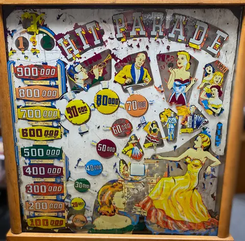 Hit Parade backglass