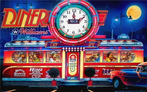 Diner backglass