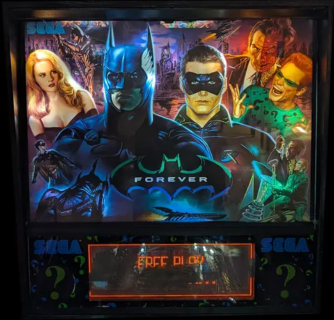 Batman Forever backglass
