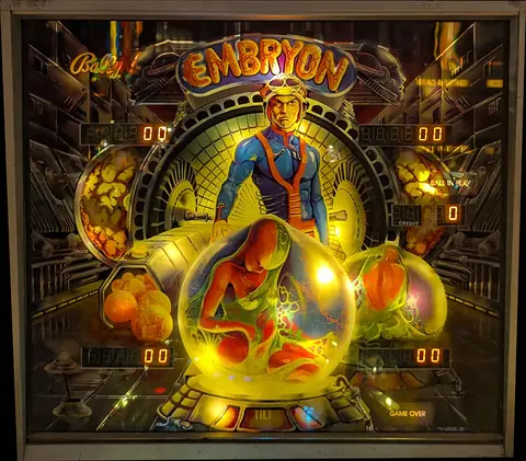 Embryon backglass