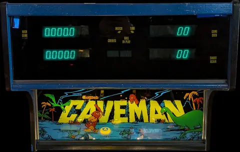 Caveman backglass