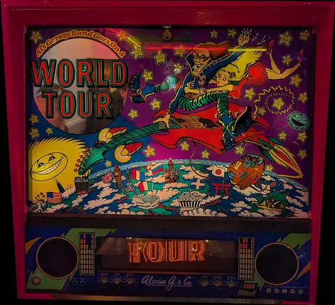 Al's Garage Band goes on a World Tour backglass