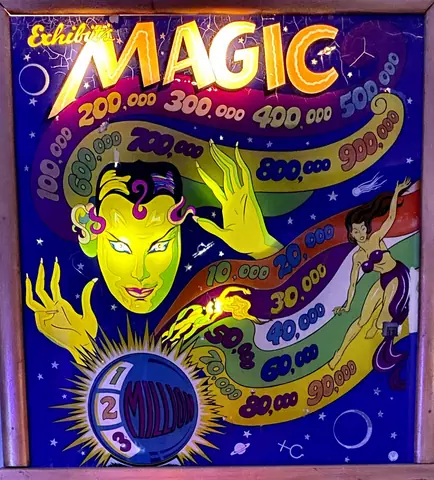 Magic backglass