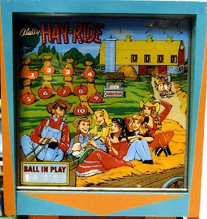 Hay-Ride backglass