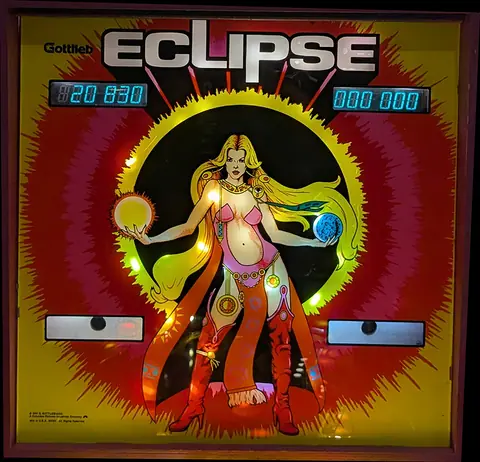 Eclipse backglass