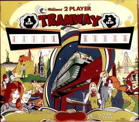 Tramway backglass