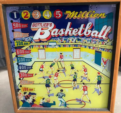 Basketball backglass