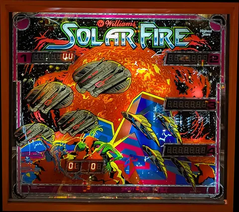 Solar Fire backglass