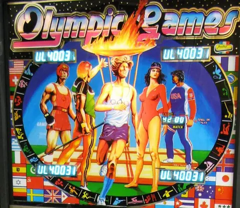Olympic Games backglass