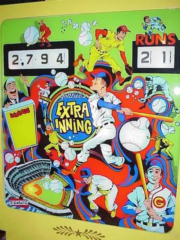 Extra Inning backglass