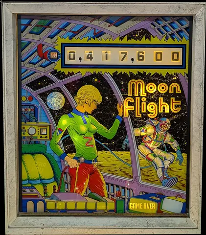 Moon Flight backglass