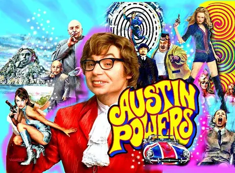 Austin Powers backglass