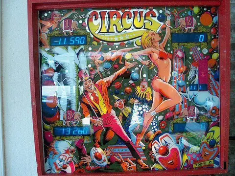 Circus backglass