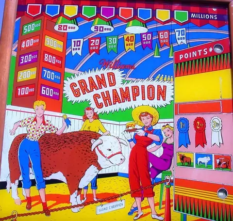 Grand Champion backglass