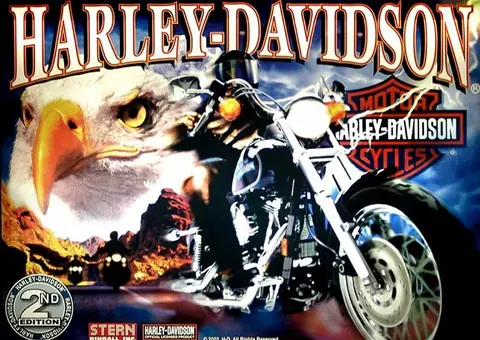 Harley Davidson backglass