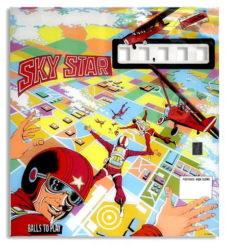 Sky Star backglass