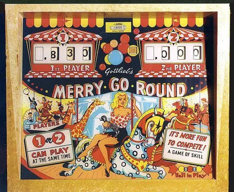 Merry-Go-Round backglass