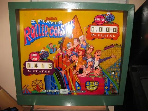 Roller Coaster backglass