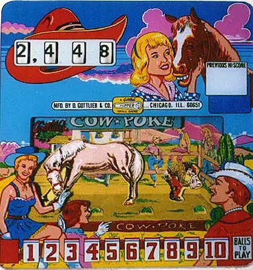 Buckaroo / Cow Poke backglass