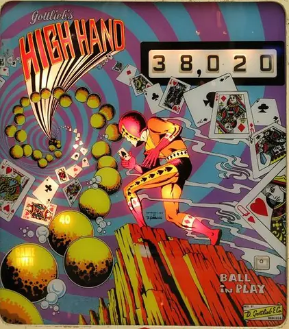 High Hand / Capt. Card backglass