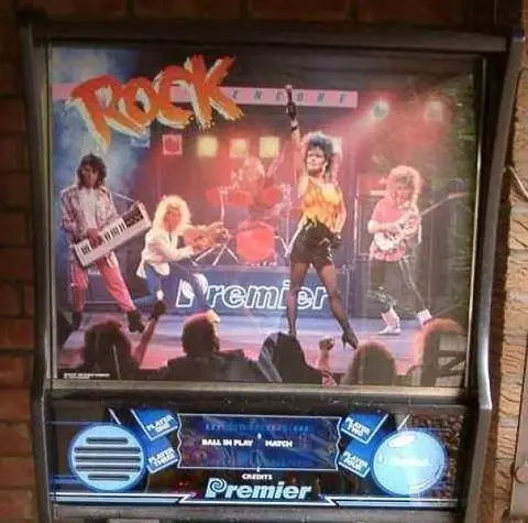 Rock Encore backglass