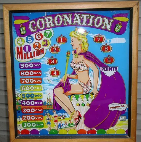 Coronation backglass