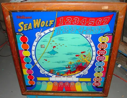 Sea Wolf backglass