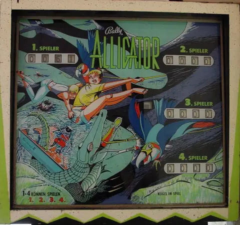 Alligator backglass