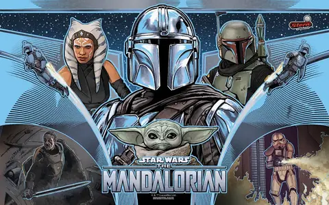The Mandalorian backglass