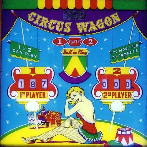 Circus Wagon backglass