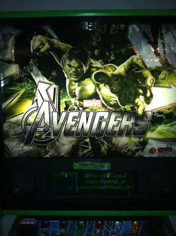 The Avengers (Premium) backglass