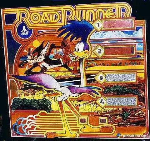 Road Runner backglass