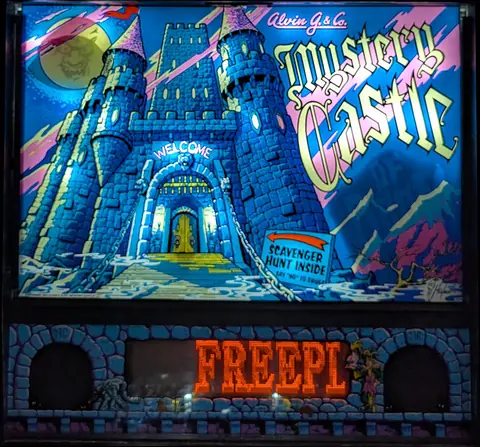 Mystery Castle backglass