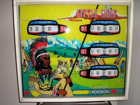 Little Chief backglass