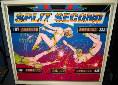 Split Second backglass