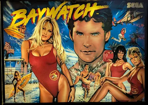 Baywatch backglass