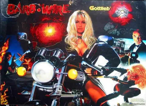 Barb Wire backglass