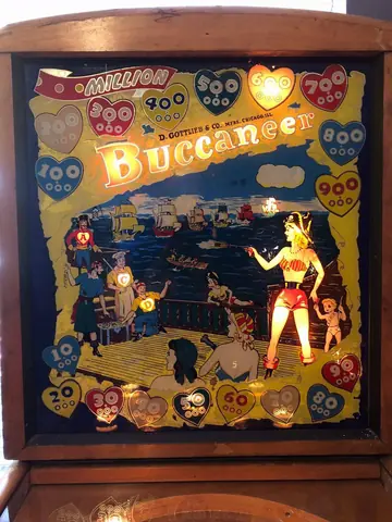 Buccaneer backglass