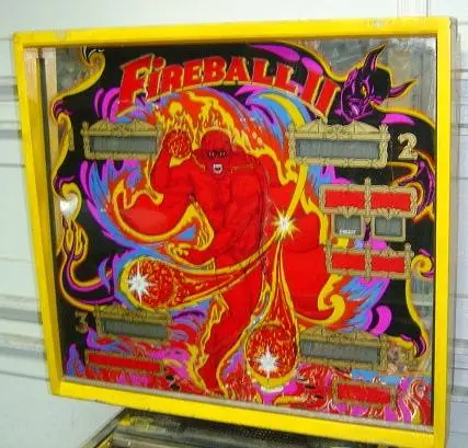 Fireball II backglass