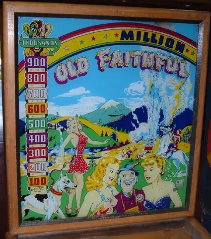 Old Faithful backglass