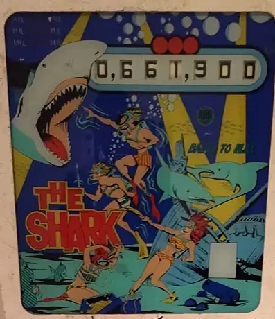 The Shark backglass