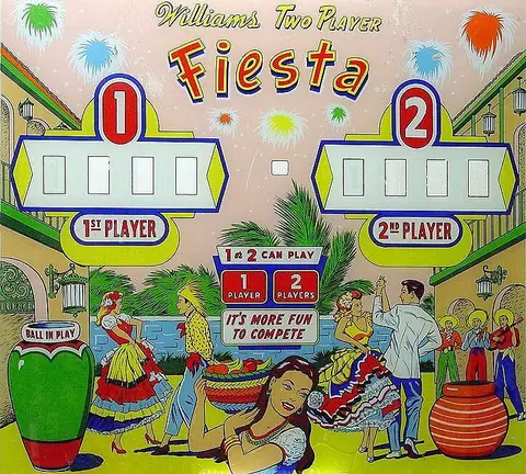 Fiesta backglass