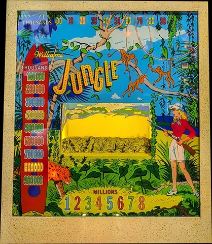 Jungle backglass