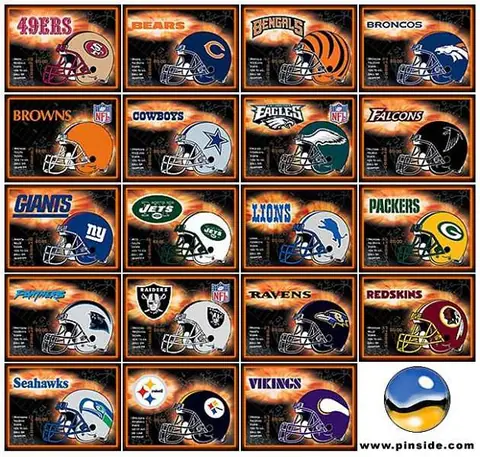 NFL backglass