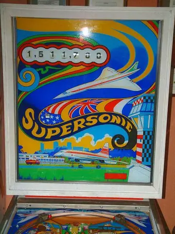 Supersonic backglass