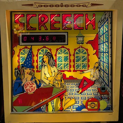 Screech backglass