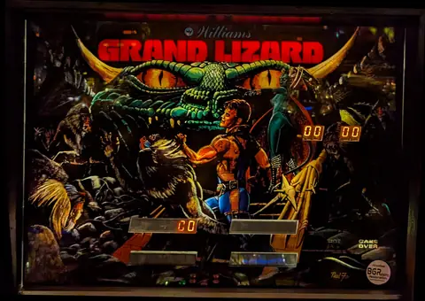 Grand Lizard backglass