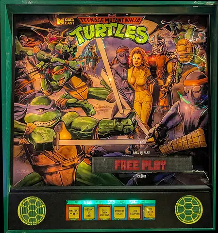 Teenage Mutant Ninja Turtles backglass