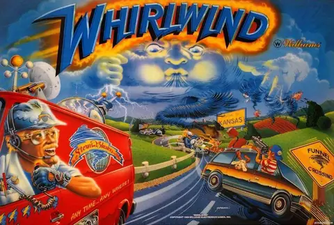 Whirlwind backglass