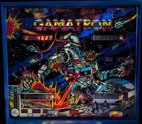 Gamatron backglass